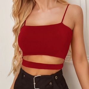 Cute red top!